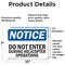 Signmission Do Not Enter During Helicopter Operations OSHA Notice Sign, Vinyl Decal, 10in W x 7in L, 2PK OS-2PACK-NS-D-710-L-11182 - alternate 2